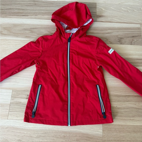 Kids size 4t Hunter Red Hooded Jacket with Zipper Pockets - Picture 3 of 11